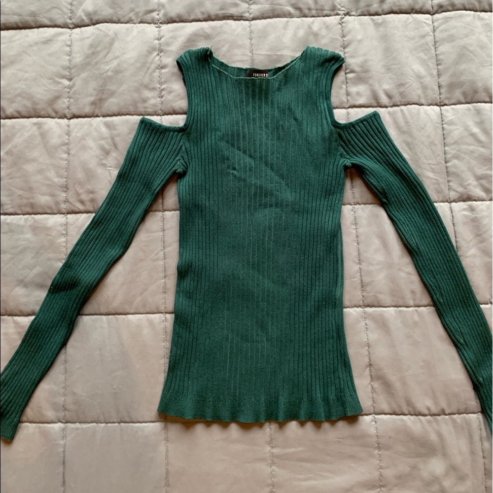Forever 21 off the shoulder long sleeve